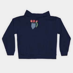 Tulips in the Pocket Kids Hoodie